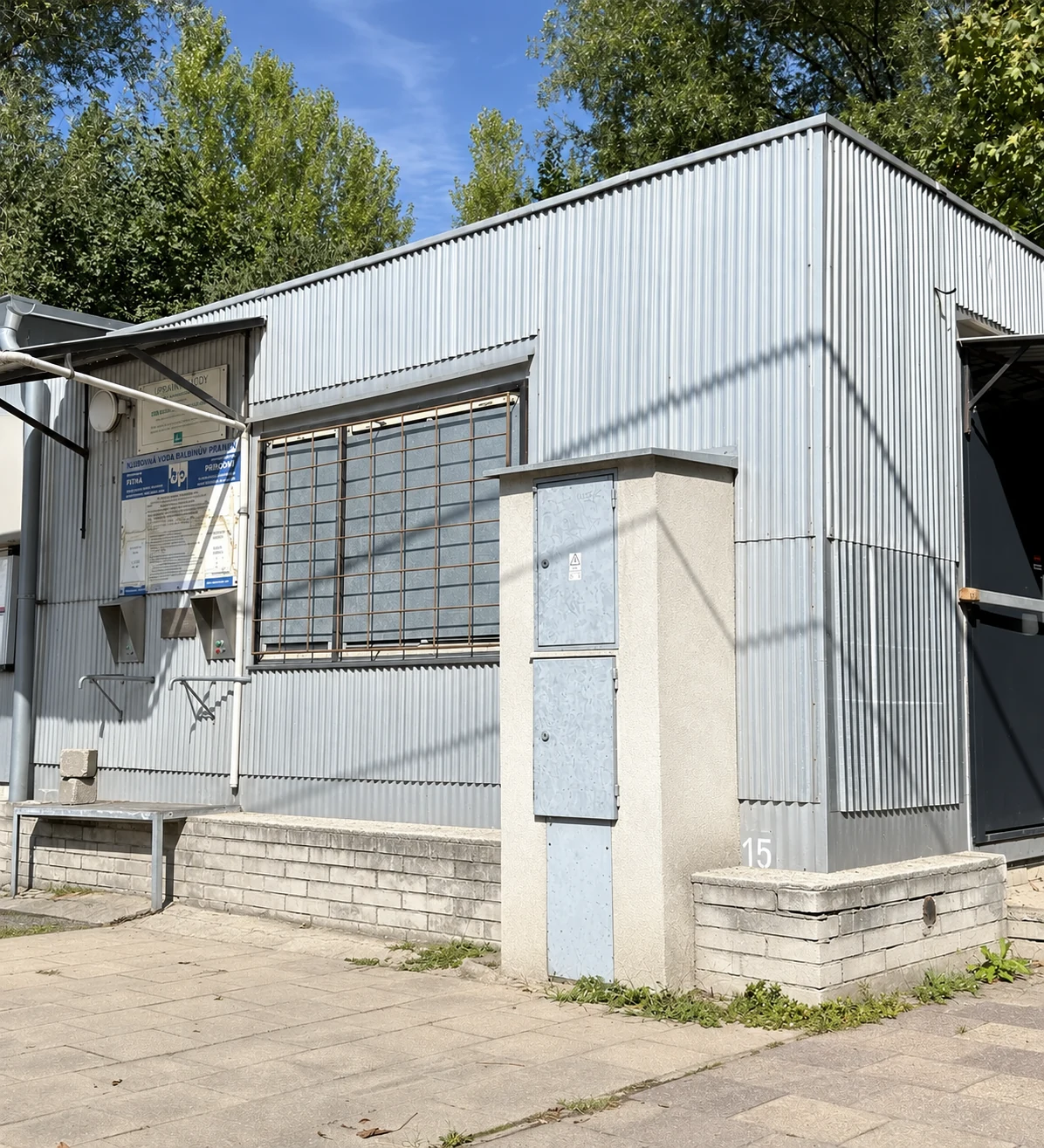 Retušovaný snímek provozovny Balbínova pramene